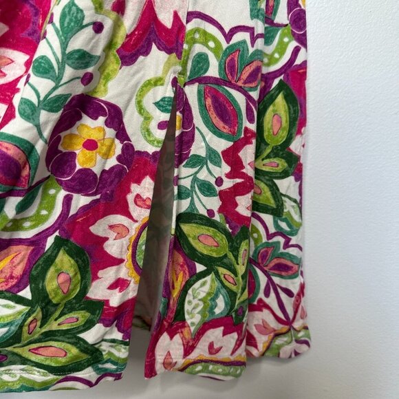 Soft Surroundings Floral Maxi Dress Petite Size M Surplice Boho Resort - Picture 4 of 10